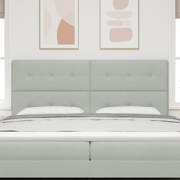 Luz de Cabeceira LED  Cinza 100 cm Veludo M 4