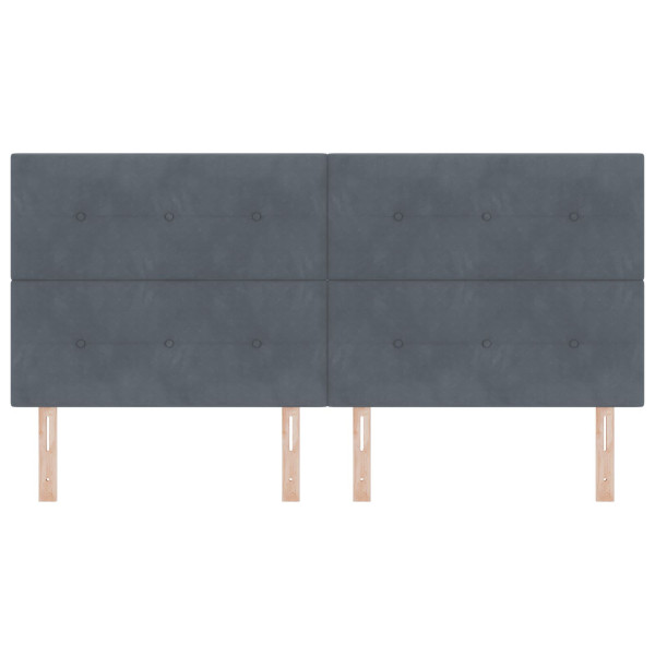 Cabezal LED  Gris Oscuro 100 cm Terciopelo M 5