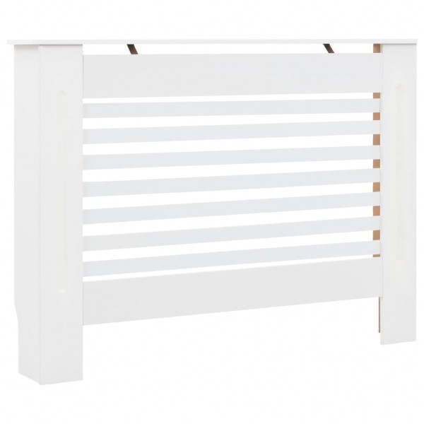 Cubiertas para radiador 2 unidades MDF blanco 112x19x81.5 cm M 3