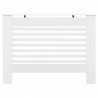 Coberturas de radiador 2 pcs 112x19x81.5 cm MDF branco 4