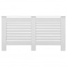 Coberturas de radiador 2 pcs 152x19x81.5 cm MDF branco 4