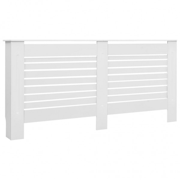 Cubiertas para radiador 2 unidades MDF blanco 172x19x81.5 cm M 3