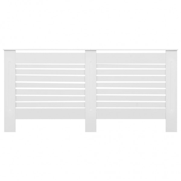 Cubiertas para radiador 2 unidades MDF blanco 172x19x81.5 cm M 4