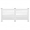 Coberturas de radiador 2 pcs 172x19x81.5 cm MDF branco 4