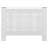 Coberturas de radiador 2 pcs 112x19x81.5 cm MDF branco 4