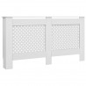 Cubiertas para radiador 2 unidades MDF blanco 152x19x81.5 cm 3