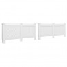 Cubiertas para radiador 2 unidades MDF blanco 172x19x81.5 cm 1