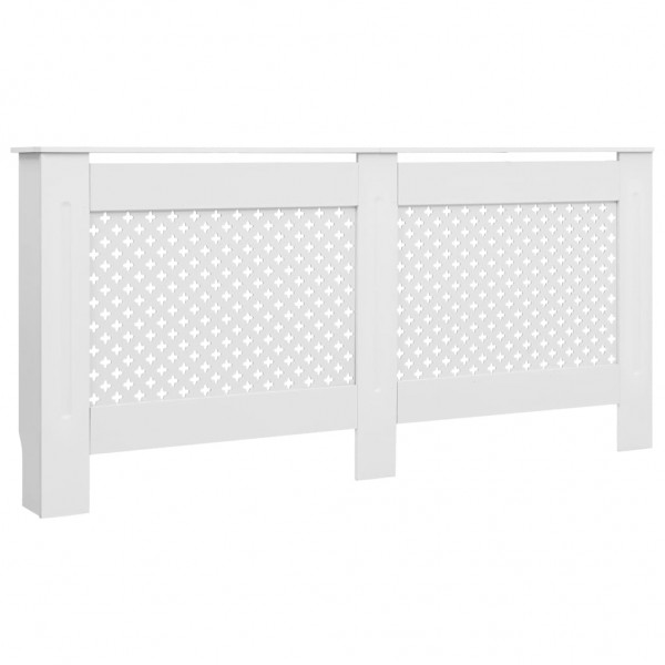 Cubiertas para radiador 2 unidades MDF blanco 172x19x81.5 cm M 3