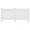 Coberturas de radiador 2 pcs 172x19x81.5 cm MDF branco 4