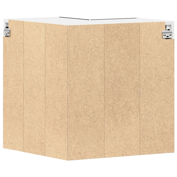 Gabinete de esquina colgante  - Roble negro - 57x57x60 cm - Hecho de madera elaborada M 5