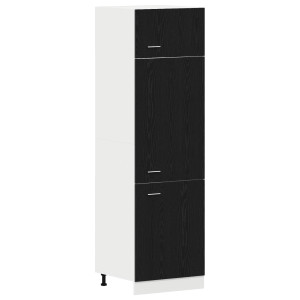 Gabinete para Frigorífico  en Roble Negro - 60x57x207 cm H