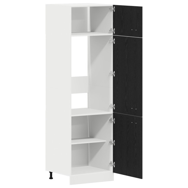Gabinete para Frigorífico  en Roble Negro - 60x57x207 cm M 5