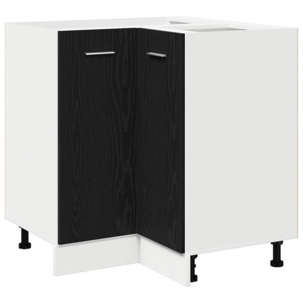 Gabinete Esquinero Inferior de Roble Negro  - 75.5x75.5x81.5 cm M 2