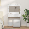 Mesa de Toucador com Luzes LED - Branca. 78.5 x 41 x 135 cm 1