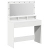 mesa de tocador blanca  con luces LED - 100x41x135 cm 2