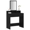 Mesa de tocador  Roble negro MDF y vidrio 79 x 41 x 140 cm Tocador 3