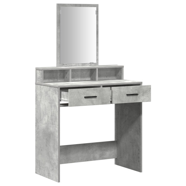 Mesa de tocador  con cajones Gris Concreto 79x41x140 cm M 5