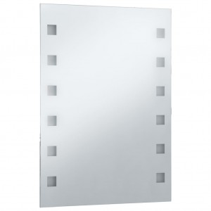 Espejo de pared de baño con LED 60x80 cm H
