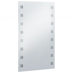 Espejo de pared de baño con LED 60x100 cm H