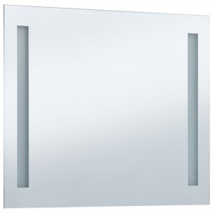 Espejo de pared de baño con LED 100x60 cm H