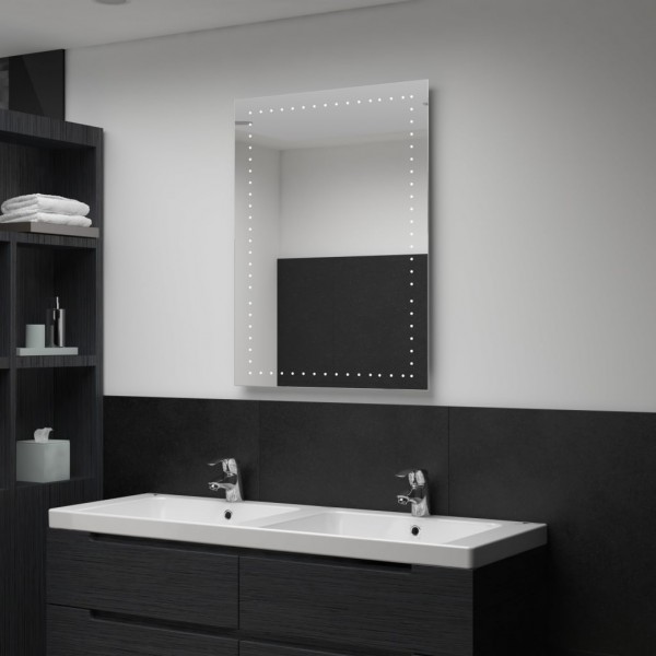 Espejo de pared de baño con LED 60x80 cm D