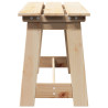 Banco Exterior  119x35x47 cm de Madera Maciza de Pino 5