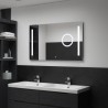 Espejo de pared de baño con LED y sensor táctil 100x60 cm 1