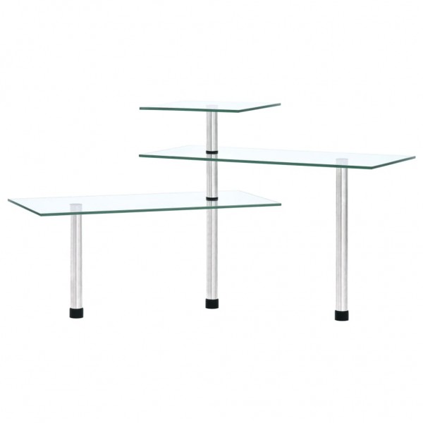 Estantería de cocina de esquina 3 niveles vidrio templado M 5