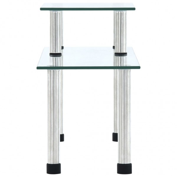 Estante de cozinha 45x16x26 cm vidro temperado transparente M 4