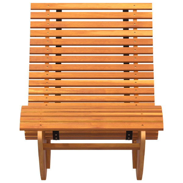 Tumbonas mecedoras  2 pcs de madera maciza de acacia M 4