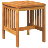 Set de Jardín de 3 Piezas con Cojines de Madera de Acacia Sólida 5