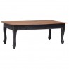 Mesa de centro de madera maciza de caoba negra 120x60x45 cm 1