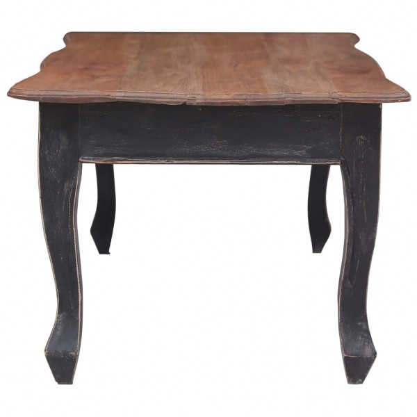 Mesa de centro de madera maciza de caoba negra 120x60x45 cm M 3