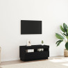 Mueble de TV  con luces LED en roble negro. 80x35x40 cm. de madera 1