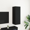 Mueble de TV de pared en Roble Negro de  30.5x30x90 cm de madera 1