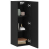 Gabinetes de TV de pared  2 pcs Negro Roble 30.5x30x90 cm Madera 3