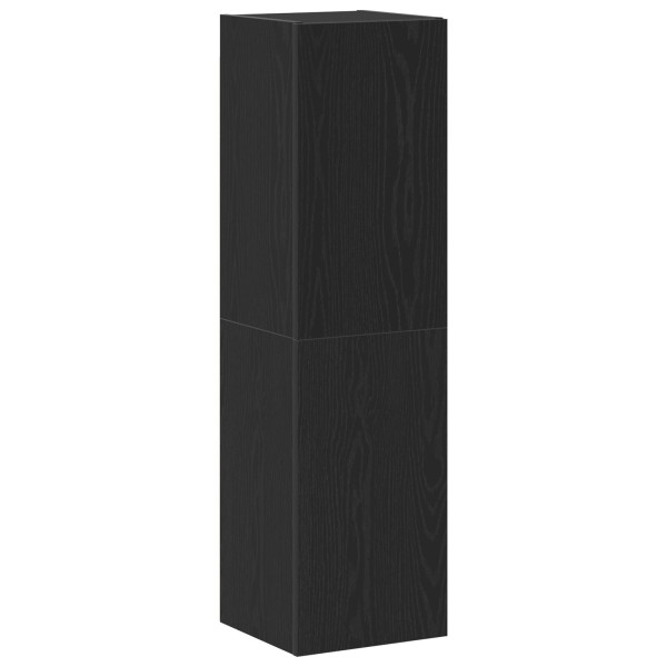 Cabinet de TV  Negro Roble 30.5x30x110 cm Madera Ingenierizada M 5