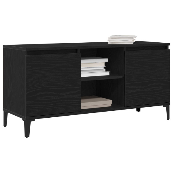 Mueble de TV  Negro Roble 102x35x50 cm Madera de calidad M 3