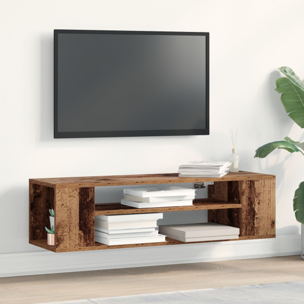 Mueble de TV de pared  Madera reciclada 100x30x26.5 cm D
