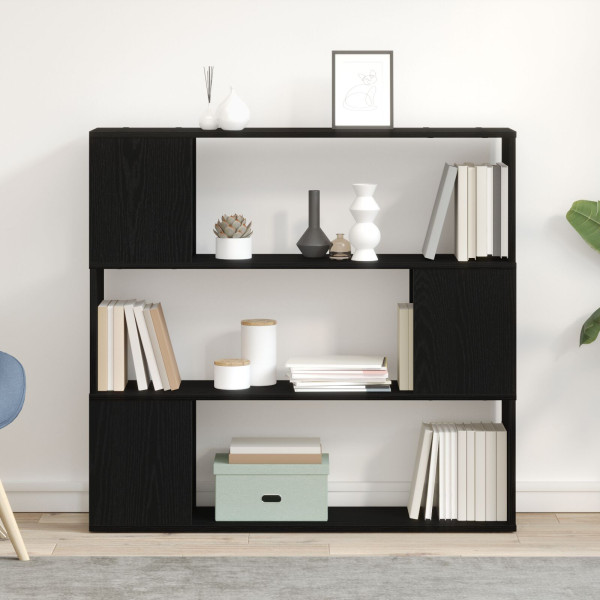 Estantería  Negro Roble 100x24x94 cm Madera D