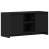 Mueble para TV  Negro Roble 102x37.5x52.5 cm Madera Elaborada 2