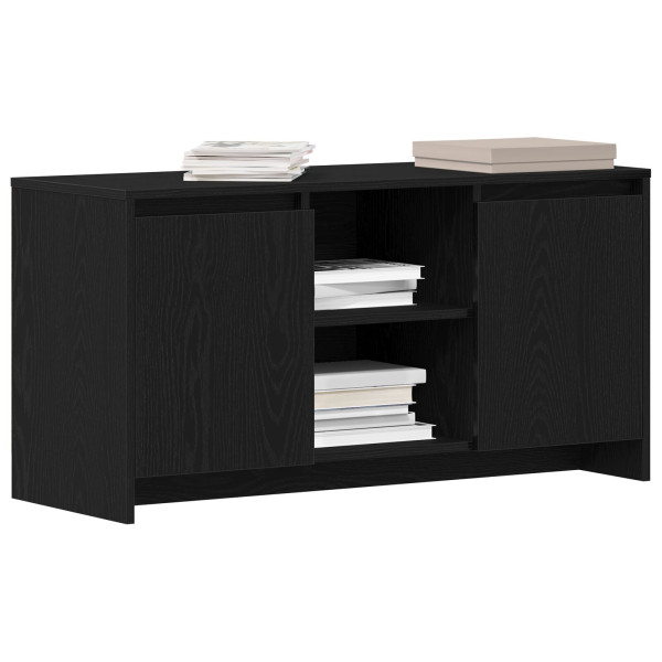Mueble para TV  Negro Roble 102x37.5x52.5 cm Madera Elaborada M 3