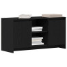 Mueble para TV  Negro Roble 102x37.5x52.5 cm Madera Elaborada 3