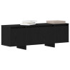 Mueble de TV  Negro Roble 120x30x40.5 cm Madera Compuesta 3