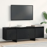 Mueble de TV  Negro Roble 120x30x40.5 cm Madera Compuesta 4