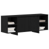 Stand para TV - Roble Negro - 120x30x40.5 cm - Hecho de Madera Elaborada 3
