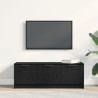Mueble de TV  Negro Roble 102x35x36.5 cm Madera elaborada 4