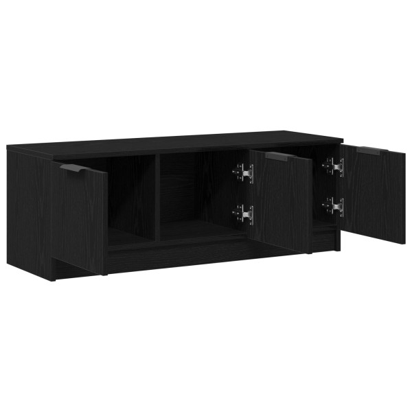 Mueble de TV  Negro Roble 102x35x36.5 cm Madera elaborada M 5