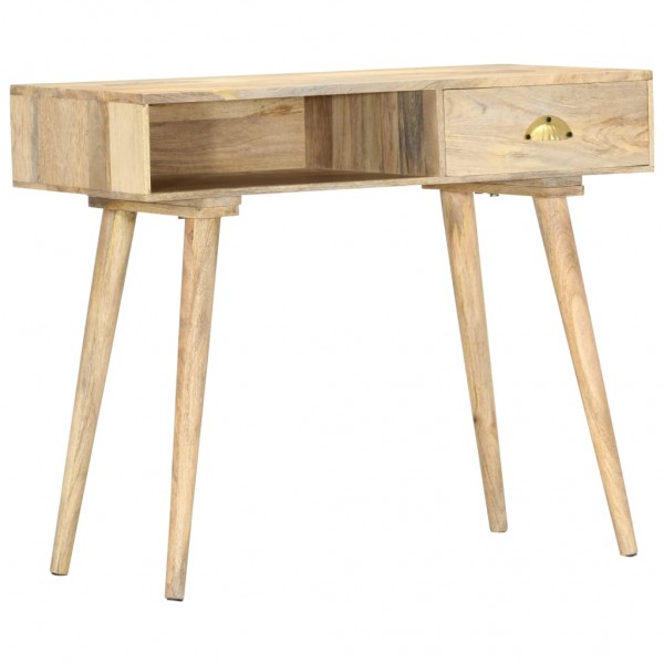 Mesa consola de madera maciza de mango 90x45x75 cm D