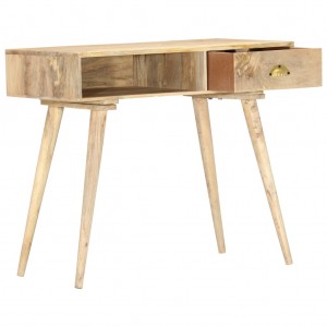 Mesa consola de madera maciza de mango 90x45x75 cm H